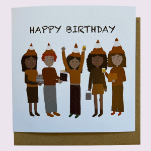 Birthday Card Traffic Cone Party Hat